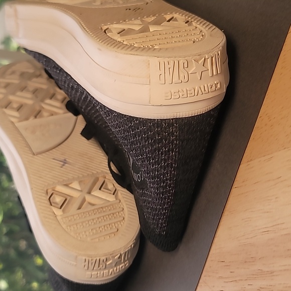 Converse Chuck Taylor x Nike Flyknit w/Lunarlon Charcoal High-Top Sneakers W 7.5 - Picture 13 of 14